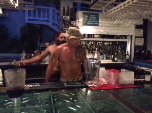 Topless bartender